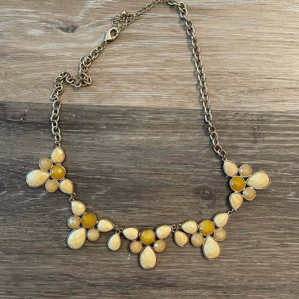 Yellow / Tan Statement Necklace